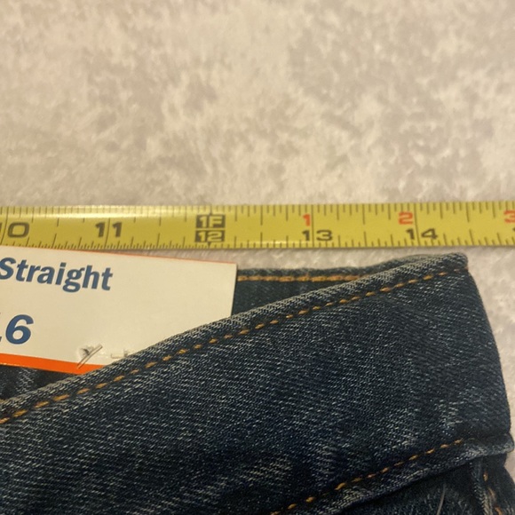 NWT Boys Size 16 OLD NAVY Straight Adjustable Waist Built In Flex Blue Jeans - Picture 4 of 12